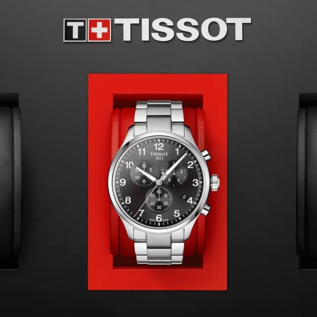 【TISSOT 天梭 官方授權】CHRONO XL 韻馳系列 三眼計時石英腕錶 七夕 情人節 送禮 推薦(T1166171105701)