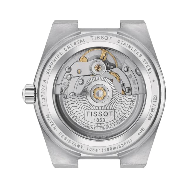 【TISSOT 天梭 官方授權】PRX系列 酒桶形機械腕錶 畢業禮物 送禮 推薦(T1372071105100)