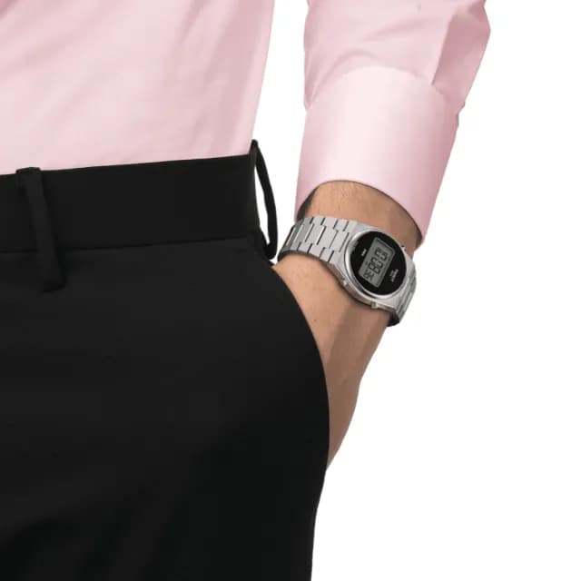 【TISSOT 天梭 官方授權】PRX 數位石英對錶 畢業禮物 送禮 推薦(T1374631105000+T1372631105000)