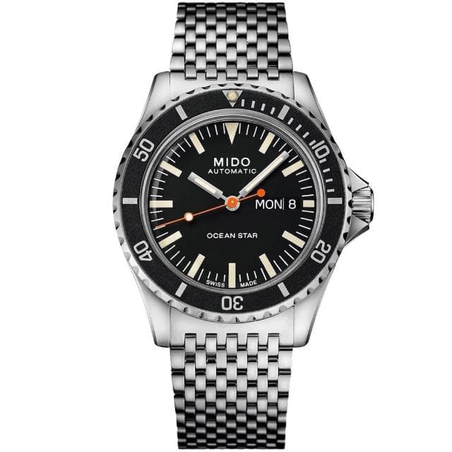 【MIDO 美度 官方授權】Ocean Star海洋之星水鬼75週年特別版機械套錶組 情人節 禮物(M0268301105100)