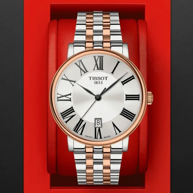 【TISSOT 天梭 官方授權】CARSON 紳士時尚石英腕錶 畢業禮物 送禮 推薦(T1224102203300)