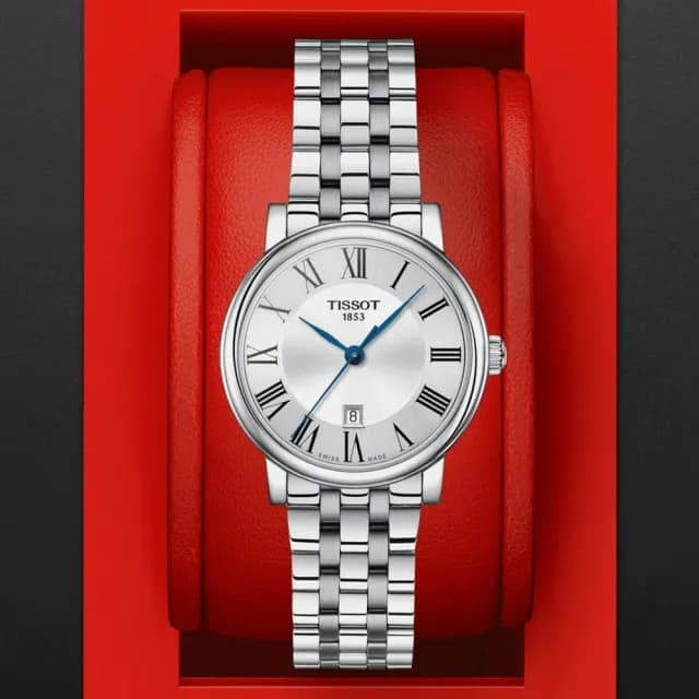【TISSOT 天梭 官方授權】CARSON 簡約時尚石英腕錶 畢業禮物 送禮 推薦(T1222101103300)