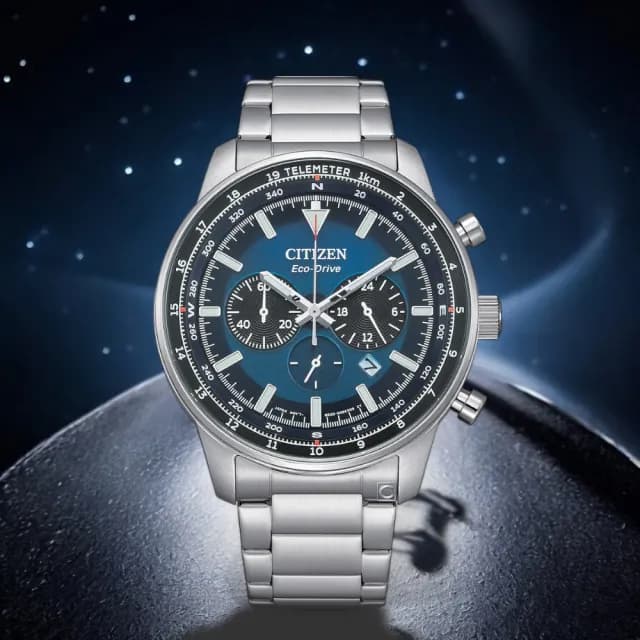 【CITIZEN 星辰】光動能錶 計時腕錶 男錶 手錶 指針錶 禮物 推薦(CA4500-91L)