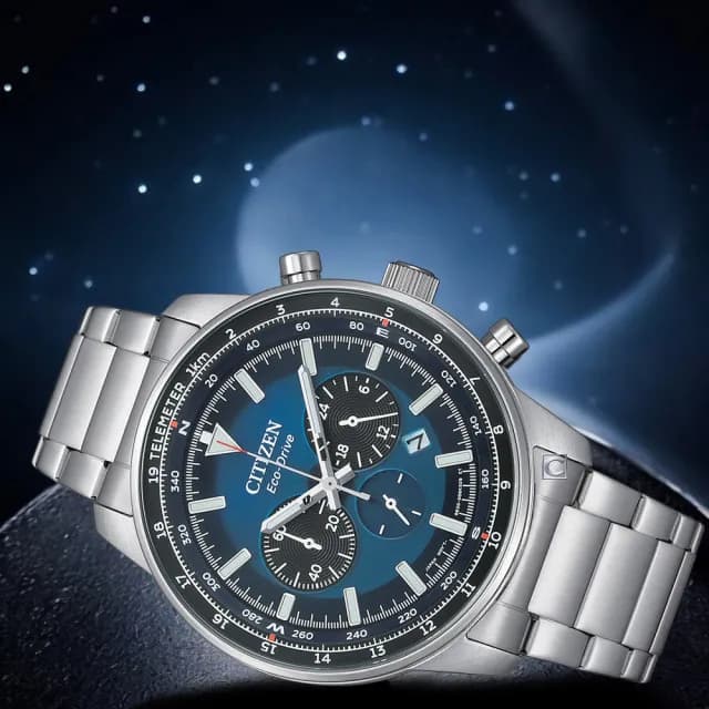 【CITIZEN 星辰】光動能錶 計時腕錶 男錶 手錶 指針錶 禮物 推薦(CA4500-91L)