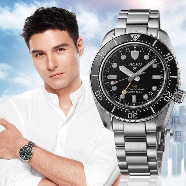 【SEIKO 精工】Prospex 大谷翔平廣告系列 三日鍊 GMT潛水機械錶 母親節 禮物 送禮(SPB383J1/6R54-00D0D)