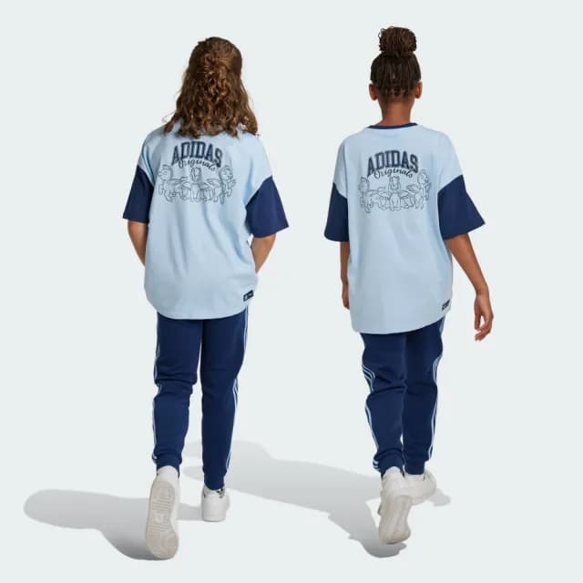 【adidas 愛迪達】DISNEY 運動長褲 童裝 - Originals JN4677
