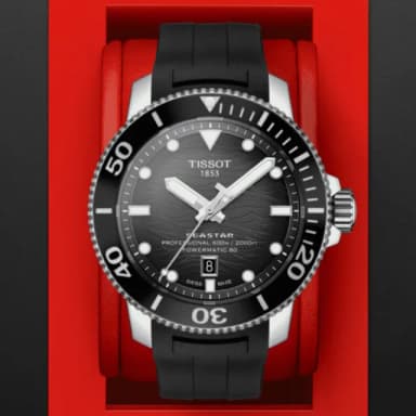 【TISSOT 天梭 官方授權】SEASTAR海洋之星 600米潛水機械腕錶 畢業禮物 送禮 推薦(T1206071744100)