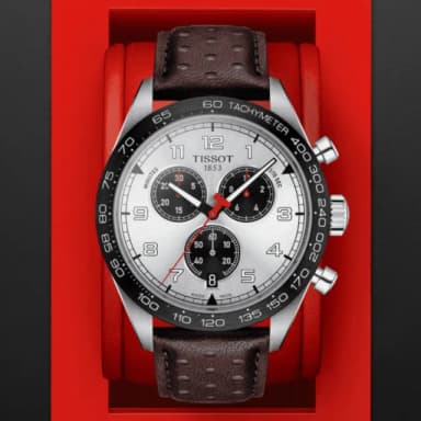 【TISSOT 天梭 官方授權】PRS 516 賽車三眼計時腕錶 畢業禮物 送禮 推薦(T1316171603200)