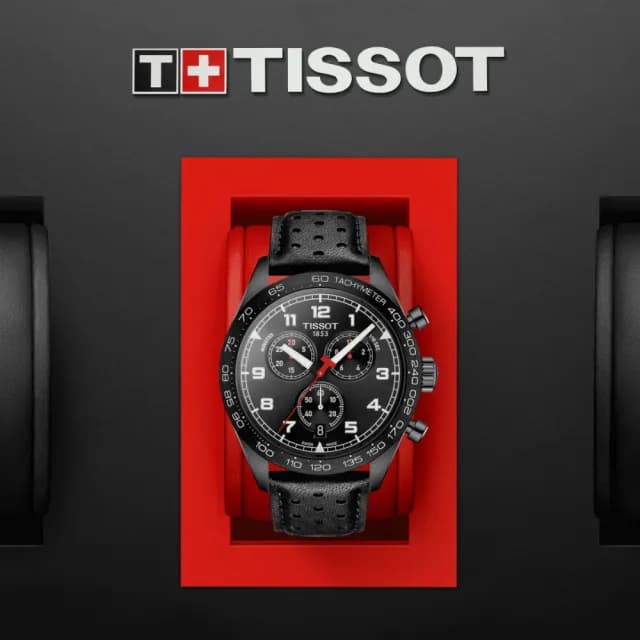 【TISSOT 天梭 官方授權】PRS 516 賽車三眼計時腕錶 畢業禮物 送禮 推薦(T1316173605200)