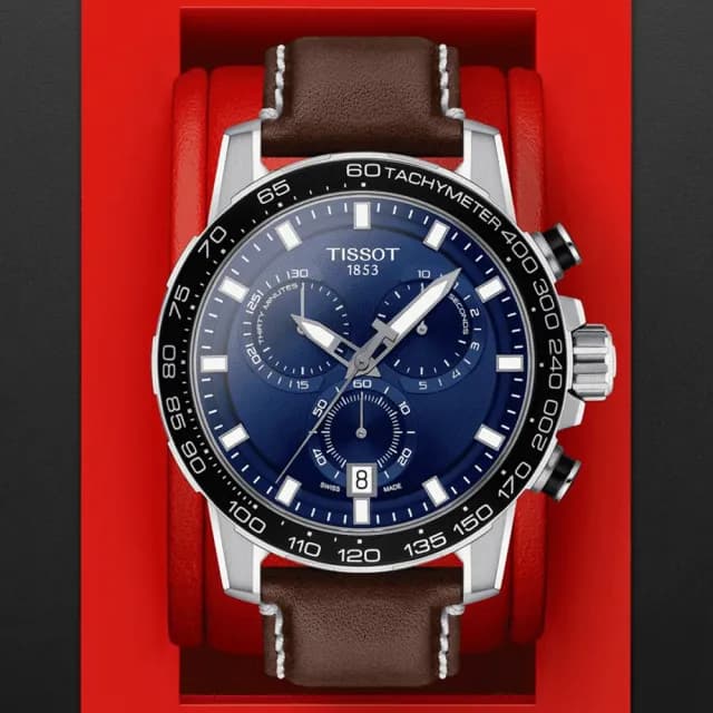 【TISSOT 天梭 官方授權】SUPERSPORT CHRONO 三眼計時石英腕錶 畢業禮物 送禮 推薦(T1256171604100)