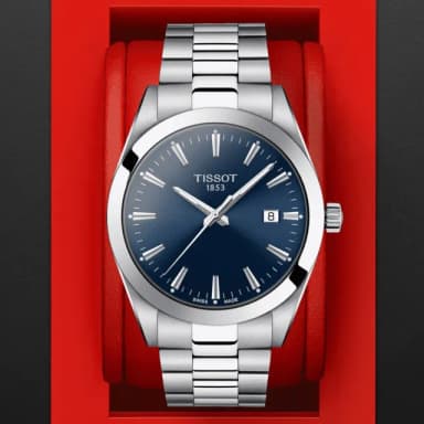 【TISSOT 天梭 官方授權】GENTLEMAN 簡約紳士石英腕錶 畢業禮物 送禮 推薦(T1274101104100)