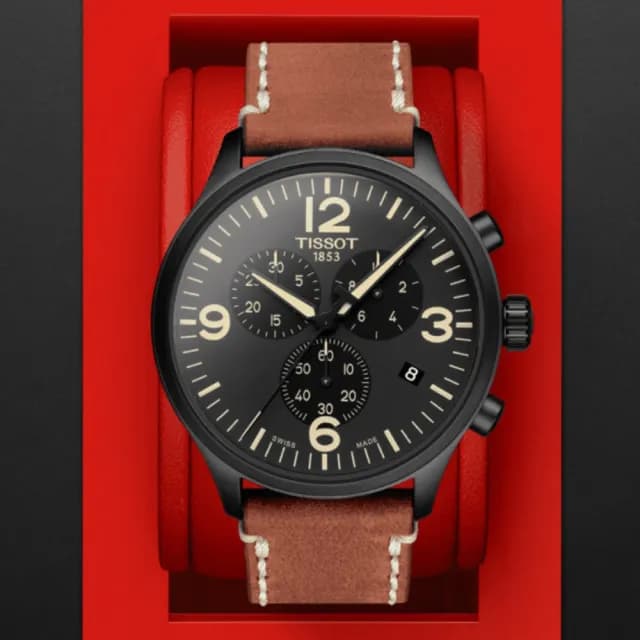 【TISSOT 天梭 官方授權】CHRONO XL 韻馳系列 三眼計時石英腕錶 七夕 情人節 送禮 推薦(T1166173605700)
