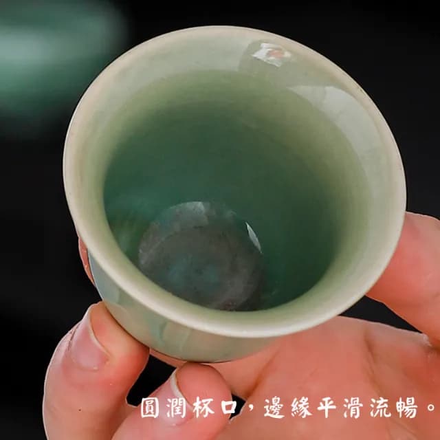 【沐森活】鈞窯款品茗茶杯六件組(茶杯/茶具/品茗杯/喬遷禮/父親節禮)