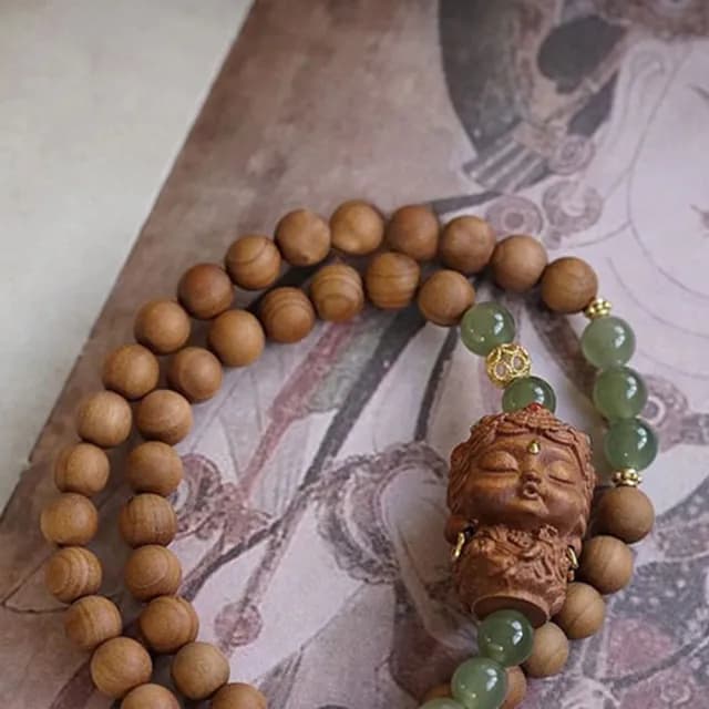 【KT DADA】父親節禮物 包包 檀木手珠 生日禮物 串珠手鍊 和田玉手串 佛珠手鍊 念珠 手珠 雙圈手鍊 平安手