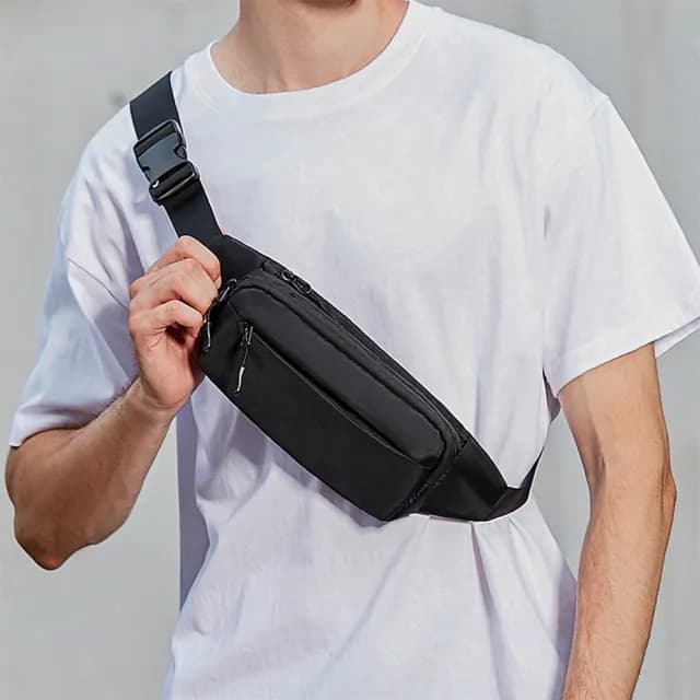 【LEEHER】父親節禮物 潮牌新款/男士包包/男生包包/胸包男/尼龍牛津布/運動包包/單肩包/斜挎包/日系小背包