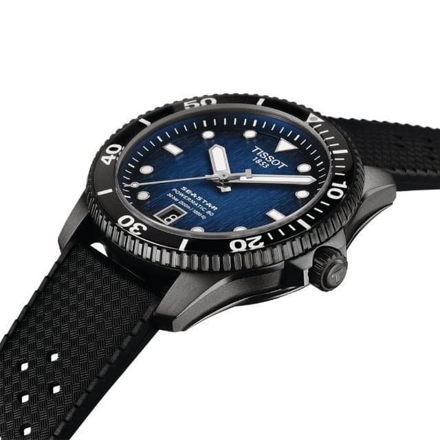 【TISSOT 天梭】SEASTAR1000海星系列 潛水機械腕錶 母親節 禮物 推薦(T1208073704100)