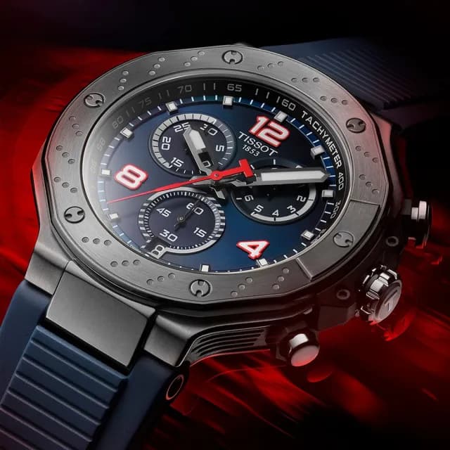 【TISSOT 天梭】T-RACE 限量 MotoGP 計時機械腕錶 畢業禮物 送禮 推薦(T1414272704100)