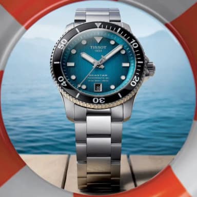 【TISSOT 天梭】SEASTAR1000海星系列 潛水機械腕錶 母親節 禮物 推薦(T1208071109100)