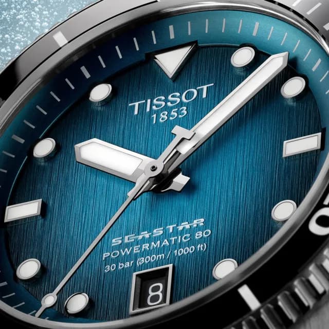 【TISSOT 天梭 官方授權】SEASTAR 1000 海星系列 潛水機械腕錶 雙11 特惠 推薦(T1208071109100)