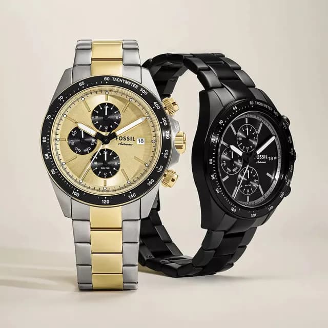 【FOSSIL】Autocross 三眼多功能手錶-42mm 禮物 送禮 推薦(BQ2876)