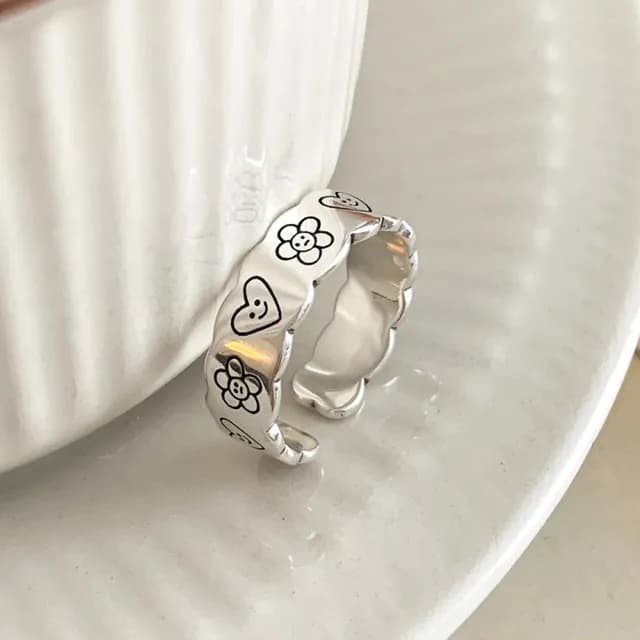 【LEEHER】雙11 ins戒指/可調式戒指/小香戒指/寬戒指/戒指/戒指女生/925純銀戒指/小禮物/情人節