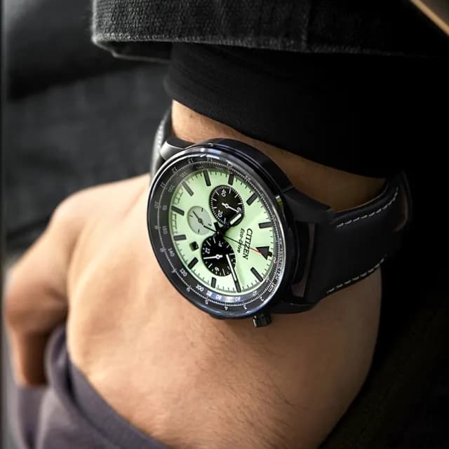 【CITIZEN 星辰】Chronograph系列 光動能計時腕錶 畢業禮物 送禮 推薦(CA4505-21X)