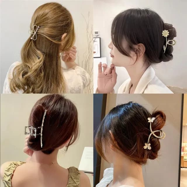 【Gulicc】髮夾 東大門暢銷 金屬 款式多樣(雙11 聖誕節 生日 髮飾 頭飾 鯊魚夾 抓夾 禮物)