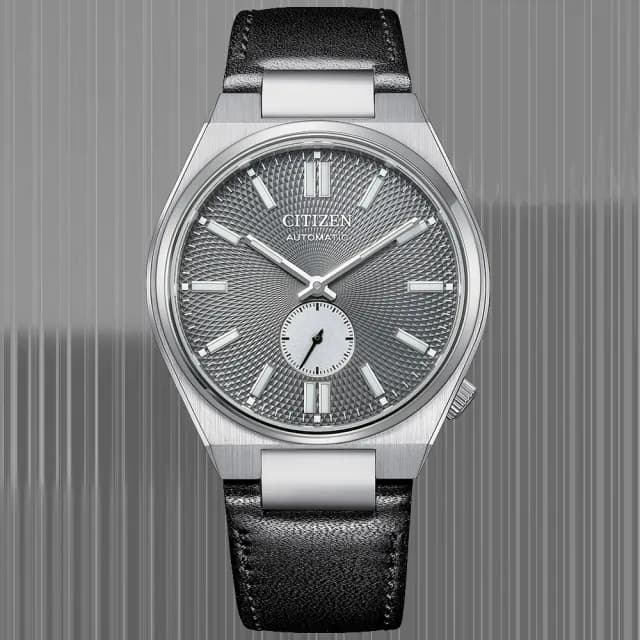 【CITIZEN 星辰】Mechanical系列 TSUYOSA 小秒針機械腕錶 父親節 禮物 送禮 推薦(NK5010-01H)