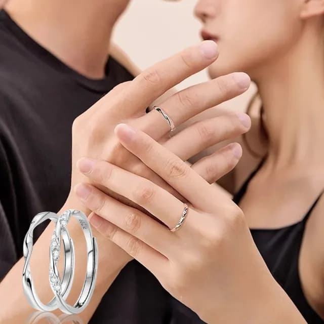 【LEEHER】對戒/指環/純銀戒指/可調節戒指/情侶對戒/生日禮物/求婚戒指/銀戒指/男戒指/女戒指/