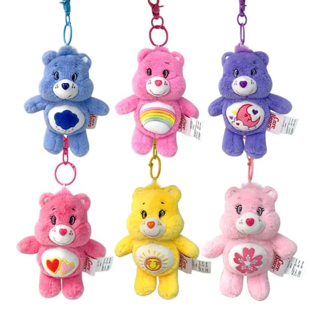 【Care Bears】正版授權愛心小熊玩偶吊飾 鑰匙圈 書包掛飾(兒童禮物 交換禮物)