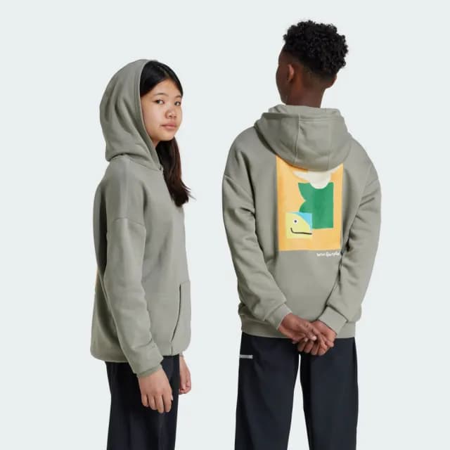 【adidas 愛迪達】SHMOOFOIL 連帽上衣 帽T 童裝 - Originals IZ4654