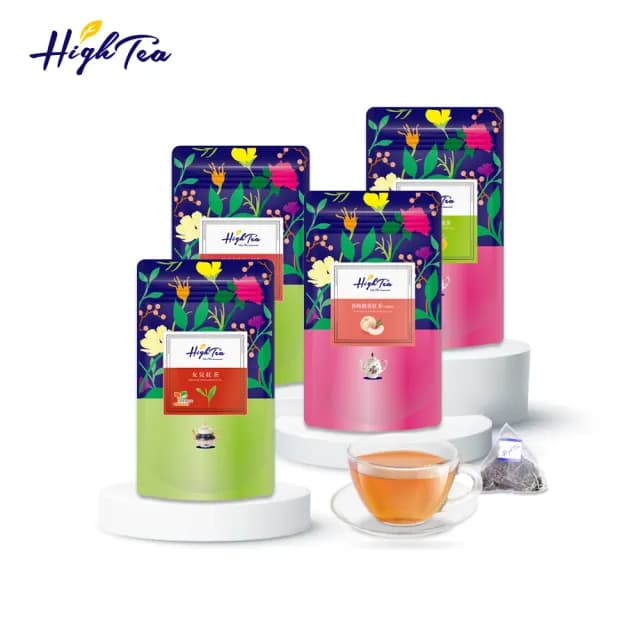 【High Tea】3種風味茶包任選1袋 2g-3gx12入(女兒紅茶/春映桃花紅茶/熱帶天堂綠茶)