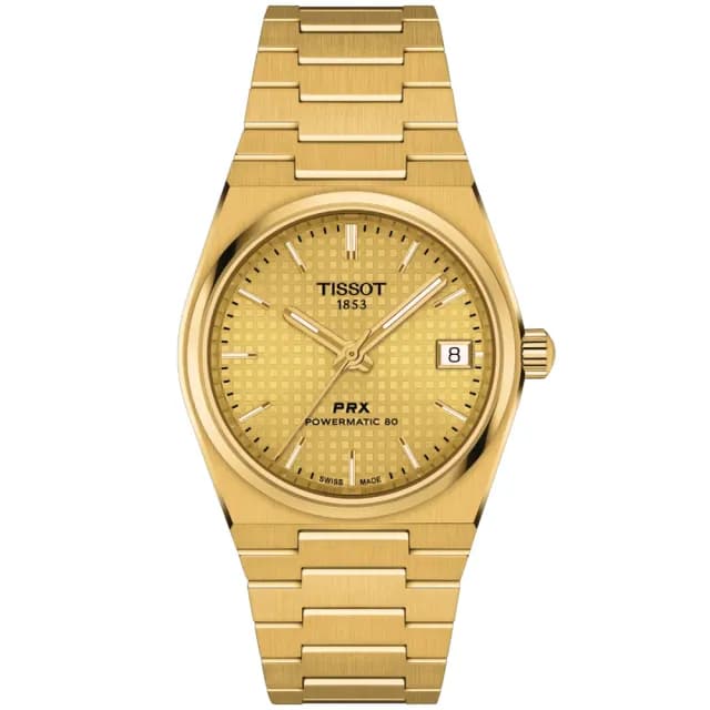 【TISSOT 天梭 官方授權】PRX系列 1970年代復刻 機械腕錶 畢業禮物 送禮 推薦(T1372073302100)