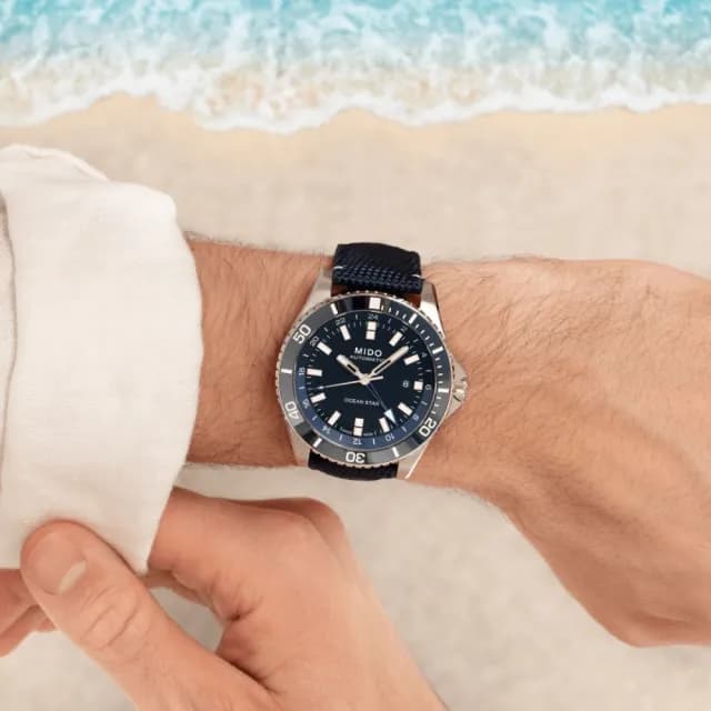 【MIDO 美度】OCEAN STAR GMT 海洋之星 陶瓷圈 機械腕錶 畢業禮物 送禮 推薦(M0266291705100)