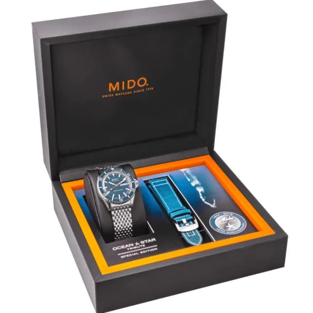 【MIDO 美度】OCEAN STAR 海洋之星 75週年 機械腕錶 父親節 禮物 送禮 推薦(M0268301104100)