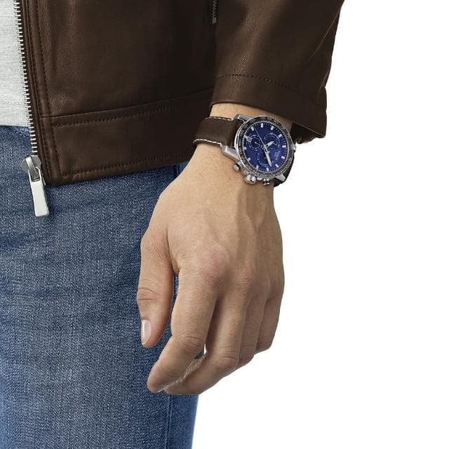 【TISSOT 天梭 官方授權】SUPERSPORT CHRONO 三眼計時腕錶 母親節 禮物 推薦(T1256171604100)