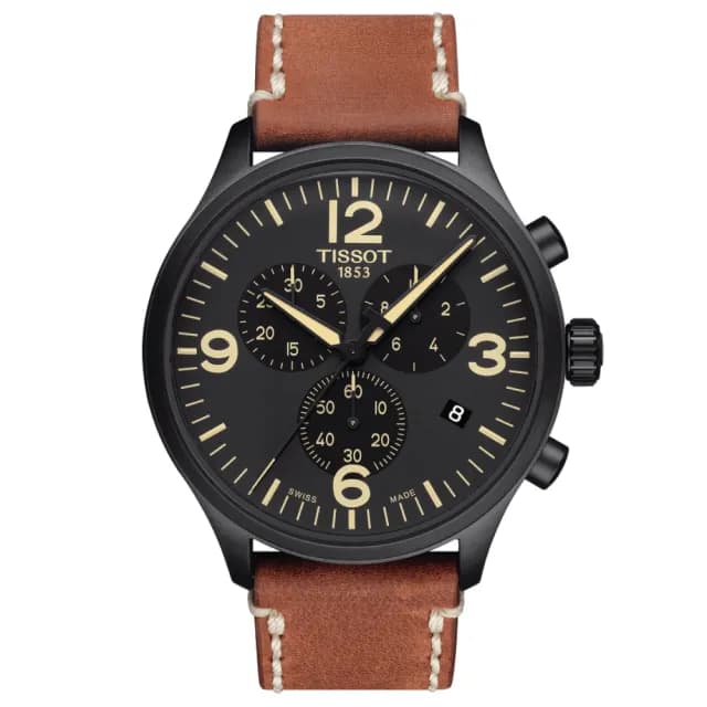 【TISSOT 天梭 官方授權】SUPERSPORT CHRONO 三眼計時腕錶 畢業禮物 送禮 推薦(T1166173605700)