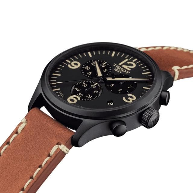 【TISSOT 天梭 官方授權】SUPERSPORT CHRONO 三眼計時腕錶 母親節 禮物 推薦(T1166173605700)
