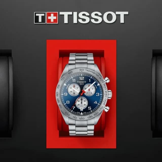 【TISSOT 天梭 官方授權】PRS516 CHRONOGRAPH 三眼計時腕錶 畢業禮物 送禮 推薦(T1316171104200)