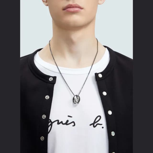 【agnes b.】bijoux  情侶款logo戒指項鍊(多款)