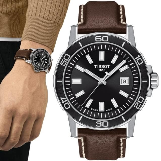 【TISSOT 天梭 官方授權】SUPERSPORT 時尚簡約腕錶 母親節 禮物 推薦(T1256101605100)