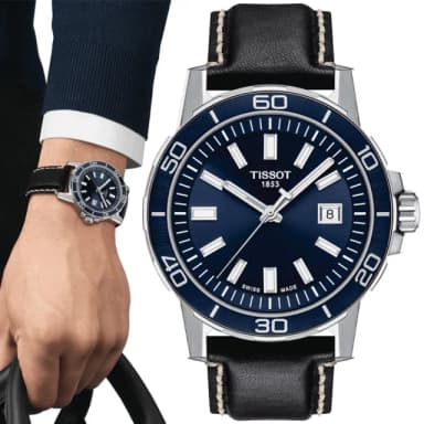 【TISSOT 天梭 官方授權】SUPERSPORT 時尚簡約腕錶 母親節 禮物 推薦(T1256101604100)
