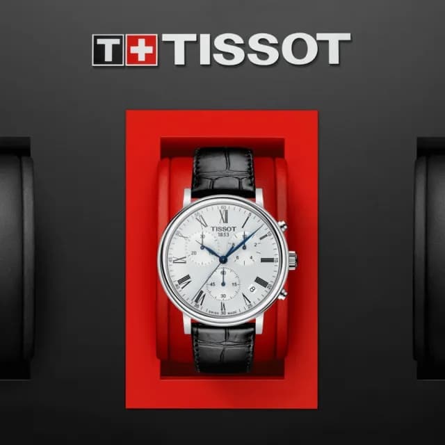 【TISSOT 天梭 官方授權】CARSON系列 紳士計時腕錶 畢業禮物 送禮 推薦(T1224171603300)