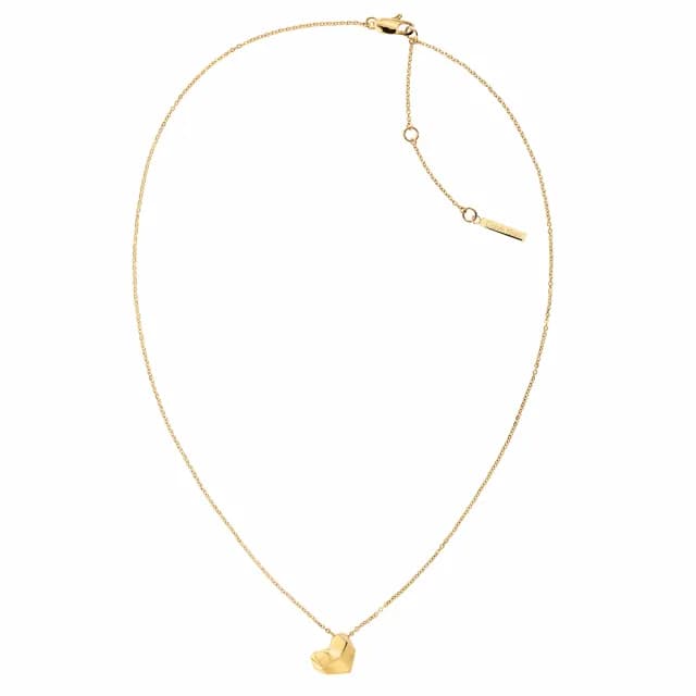 【Calvin Klein 凱文克萊】CK Faceted Heart 心型多切面項鍊 送禮推薦 禮物 送禮(35000036)
