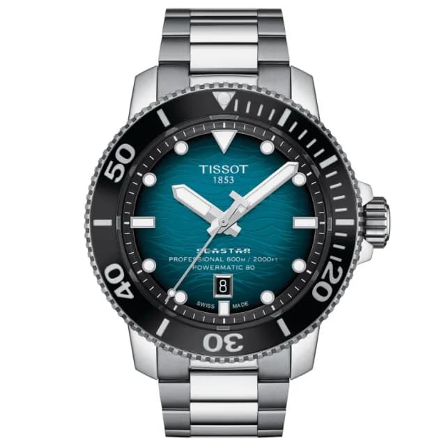 【TISSOT 天梭 官方授權】SEASTAR2000海星系列 潛水機械腕錶 禮物 送禮 推薦(T1206071104100)