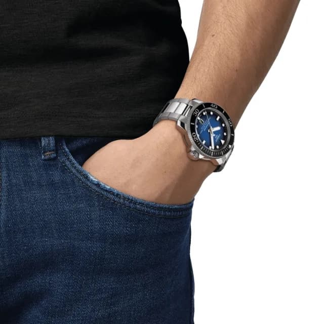 【TISSOT 天梭 官方授權】SEASTAR2000海星系列 潛水機械腕錶 父親節 禮物 送禮 推薦(T1206071104101)