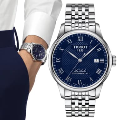 【TISSOT 天梭 官方授權】LE LOCLE 力洛克系列 機械腕錶 畢業禮物 送禮 推薦(T0064071104300)