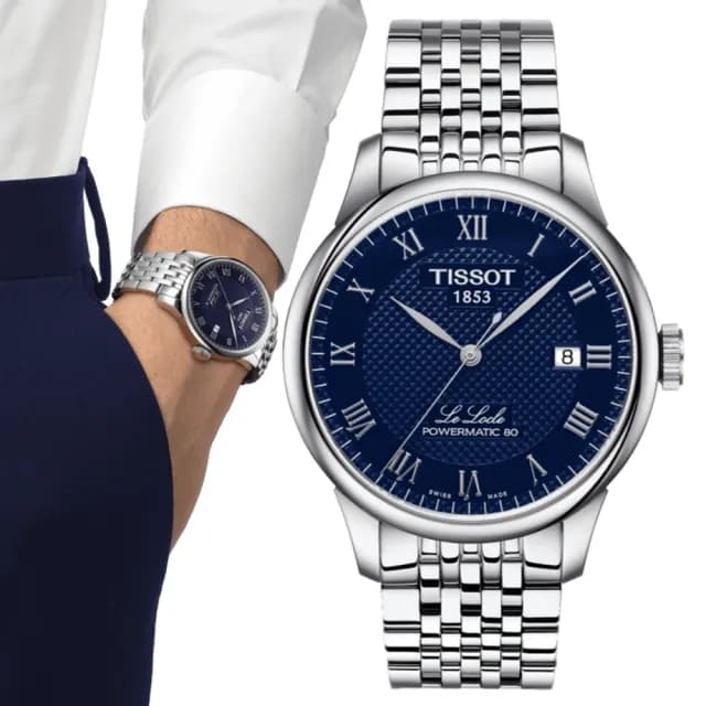 【TISSOT 天梭 官方授權】LE LOCLE 力洛克系列 機械腕錶 畢業禮物 送禮 推薦(T0064071104300)