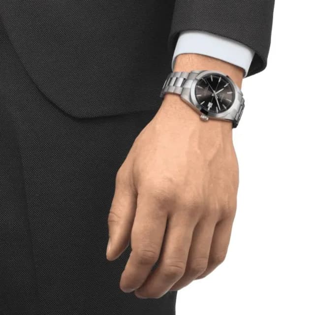 【TISSOT 天梭 官方授權】GENTLEMAN系列 矽 機械腕錶 畢業禮物 送禮 推薦(T1274071106101)