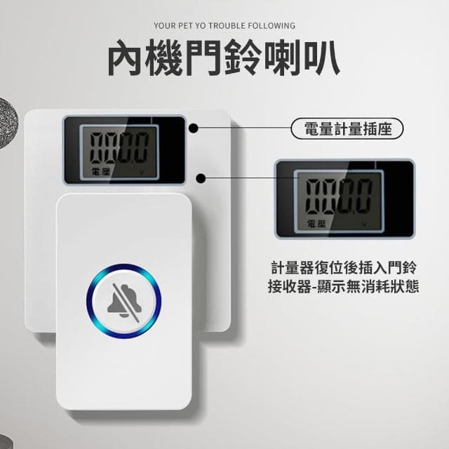 【YOLU】一拖一 智能電子遠距離無線門鈴 家用免打孔看護救護鈴鐺 遙控音樂老人呼叫器(母親節禮物)